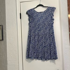 Blue floral dress